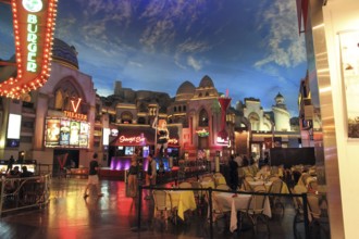 Las Vegas, USA - 15 July 2013: Walking in Las Vegas. City streets. Commercial and private buildings