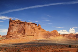 Beautiful rock formations in Arches National Park, Utah, USA, North America