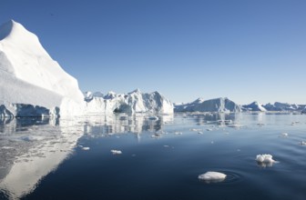 Beautiful Icebergs in Disko Bay Greenland around Ilulissat, Disko Bay, Greenland, North America