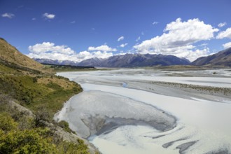 An image of the Mountain Alps scenery in south New Zealand