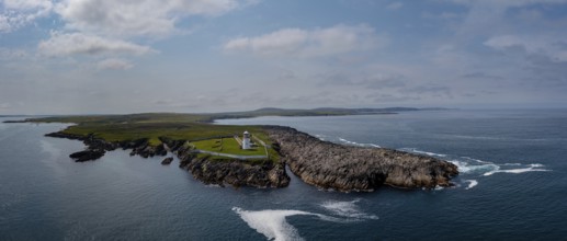 Panorama landscape of St. John's Point and the lighthouse in Donegal Bay in the northwest of