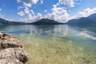 The beautiful Mondsee in the Upper Austrian Salzkammergut