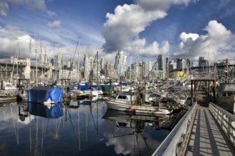 Vancouver Skyline Canada dwntown west end Granville Island