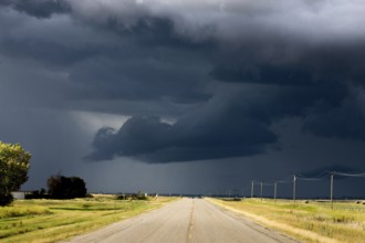 Storm Clouds Canada rural countryside Prairie Scene
