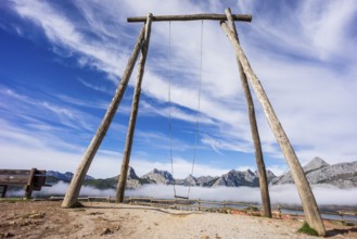 The highest swing in the world, Riaño, province of León, autonomous community of Castile and León,