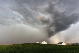 Prairie Summer Storms Saskatchewan Canada Ominous danger