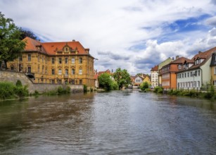Historic old town of Bamberg (Franconia, Germany) at the river Regnitz