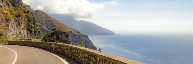 Amalfi Coast, Mediterranean Sea, Italy. Website Banner