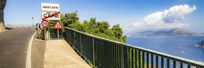Amalfi Coast, Mediterranean Sea, Italy. Website Banner