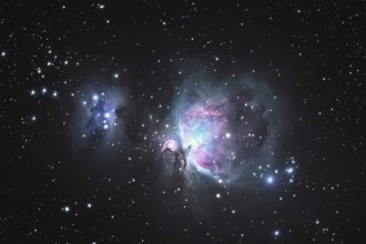 Great Orion Nebula M42, in the constellation of Orion, Milky Way