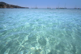 Ibiza Cala Tarida beach in Sant Josep of Balearic Islands