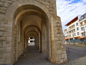 Nordhausen stadthaus archs in Harz Thuringia of Germany