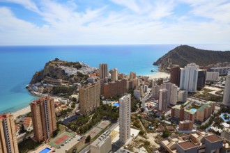 Benidorm Poniente beach in Alicante Mediterranean of Spain
