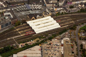 Mönchengladbach, North Rhine-Westphalia, main railway station with Europaplatz, bus station