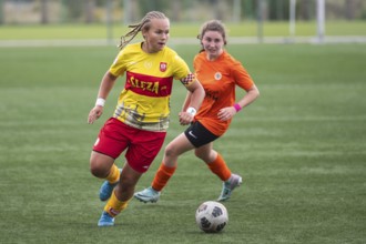 LUBIN, POLAND - SEPTEMBER 11, 2024: Football women match Polish Central Youth League CLJ U-16
