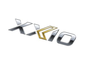 Turned to the right, XXIO logo, logo