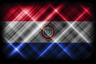 Paraguay flag, national flag, modern flag background