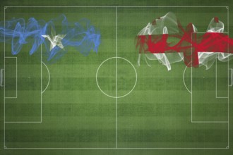 Somalia vs Georgia Soccer Match, national colors, national flags, soccer field, football game,