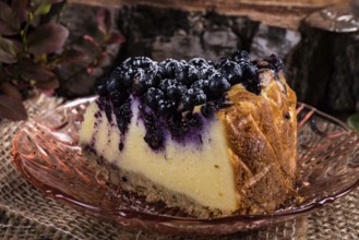 Cheesecake blueberries