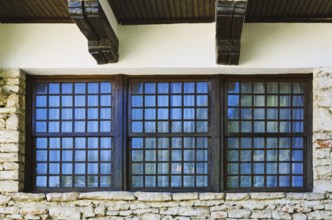 Closed Window Of The Old House