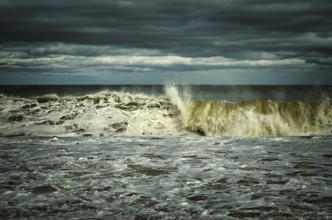 Large wave during a storm on the Black Sea Varna, Bulgaria, Europe