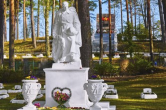 Memorial to the soldiers of the Red Army who died in the Second World War Daugavpils, Latvia,