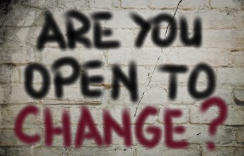 Are You Open To Change Concept