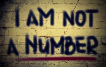 I Am Not A Number Concept