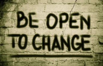 Be Open To Change Concept