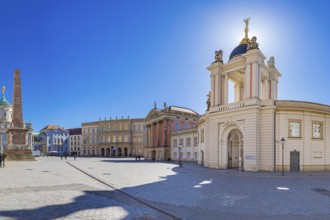 Alter Markt with view of Museum Barberini and City Palace in Potsdam, Germany