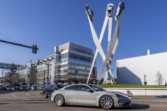 Inspiration 911 artwork by Gerry Judah: three steles, each up to 24 metres high, presenting a