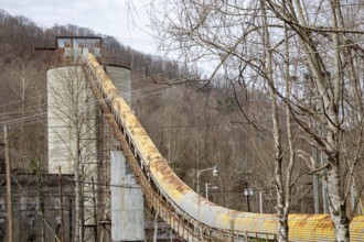 Lynch, Kentucky - Coal mining equipment remains in a former U.S. Steel company town in Harlan