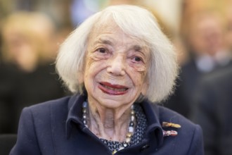 Margot Friedländer (Holocaust survivor) at the awarding of honorary citizenship to Friede Springer