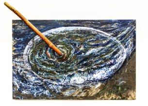 Sea Soup, 1984, mixed media on canvas, exhibition Miquel Barcelo, Vida y Muerte, Museum