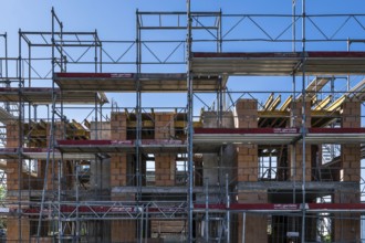 Building site Carcass scaffolding