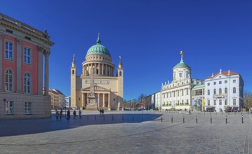 Old Market with view of St Nicholas Church and Old Town Hall in Potsdam, Germany