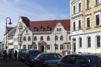 Seidemannhaus in the city centre of Taucha, Saxony, Germany