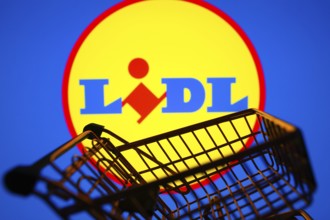March 31, 2024, Brazil. In this photo illustration, the Lidl logo seen displayed on a smartphone