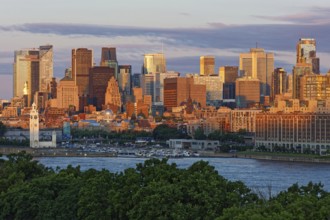 Cityscape at sunrise, Montreal, Province of Quebec, Canada