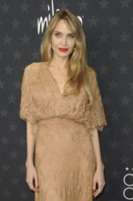 Angelina Jolie at the 30th Annual Critics Choice Awards held at the Barker Hangar in Satna Monica,