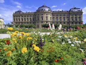 Residence in the court garden of the city of Würzburg