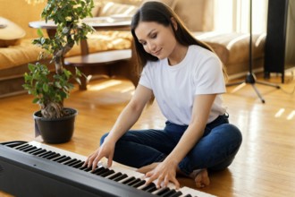 Person producing music home studio 5
