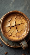 Cup of coffee with contaminated ingredients, IA Generated, AI generated