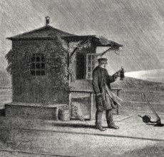 Railwayman, switchman, 19th century