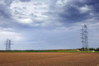 Construction site of the transmission system operator Amprion for the converter in Meerbusch,