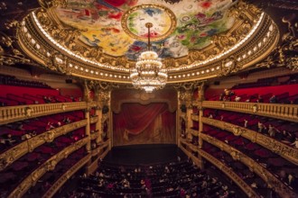 PARIS, france, DECEMBER 22 : An interior view of Opera de Paris, Palais Garnier, Paris Opera house