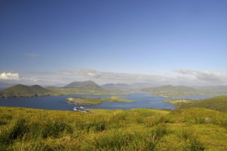 View from Geokaun Mountain, County Kerry, Ireland, Valentia Island