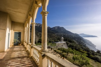 Casa Museo de Son Marroig, terraza sobre el mediterraneo, Valldemossa, Mallorca, balearic islands,
