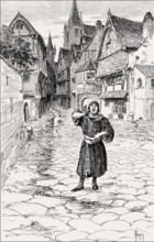City barker, messenger, Paris, France, Middle Ages