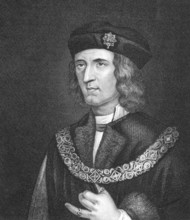 Richard III of England (1452-1485) on engraving from 1830. King of England during 1483-1485.